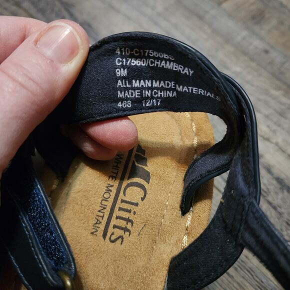 Cliffs sandals womens size 9M blue excellent condition - Picture 7 of 10